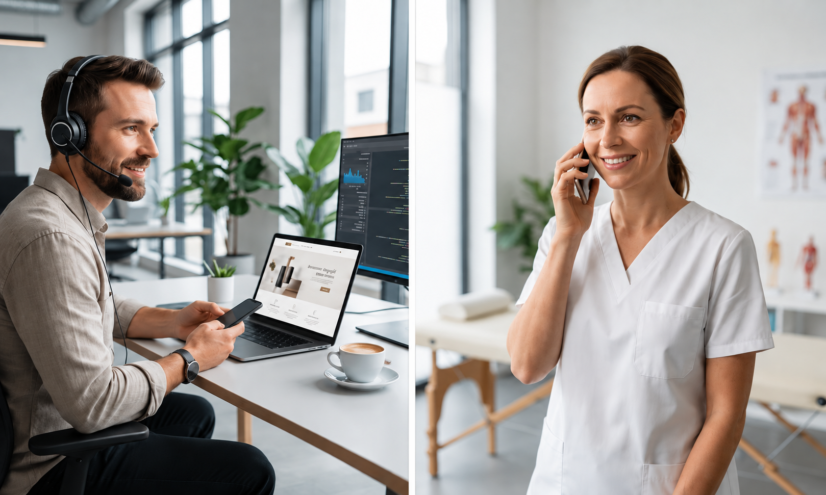 Échange entre un webmaster et une professionnelle de santé
