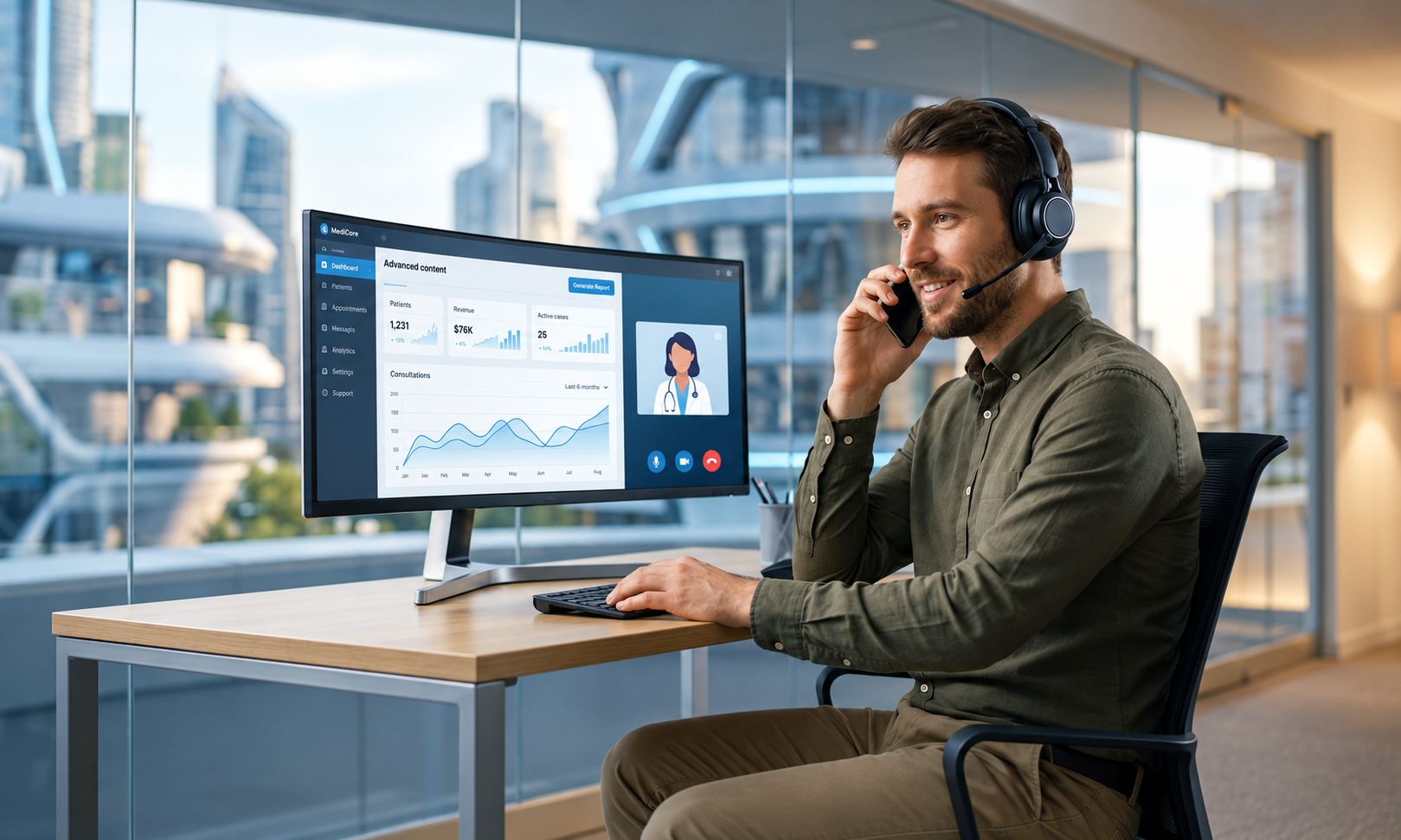 Professionnel travaillant sur la visibilité numérique et les outils d’intelligence artificielle